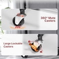 thumbnail image 3 of 180L (47.55 Gal) Laundry Sorter 3 Section, Rolling Laundry Basket with Lockable Wheels and Lid, Laundry Hamper with 3 Separated Removable Bags Dirty Clothes Hamper for Laundry Room, Multicolored, 3 of 8