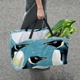 thumbnail image 7 of Penguin Large Foldable Decorative Box Storage Bin Oxford Cloth Shopping Bags, 7 of 7