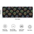 thumbnail image 3 of Colorful Mice Games Icons Black Pattern Bathroom Rugs Mat,Non Slip Microfiber Bathroom Rug,Rubber Backing,Soft Bathroom Mats for Bathroom Floor,Tub and Shower,47x17in(120x43cm), 3 of 4