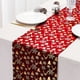 thumbnail image 1 of Mantel Navideño Rojo de Poliéster Impermeable de 274 X 28 Cm | Diseño Navideño con Copos de Nieve y Astas | Funda Duradera y Lavable para Mesa de Comedor y Centro, Ideal para Decoración Navideña, 1 of 6