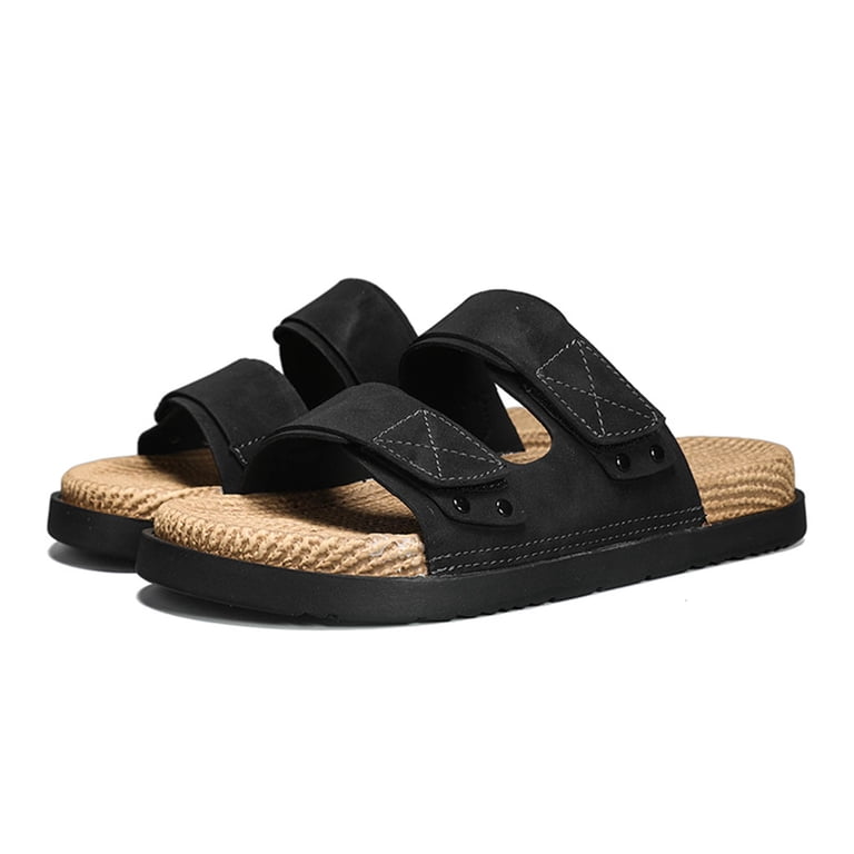 Todd Snyder Black Leather Twist Slide Sandals Sz 11.  Box28 The Day Twist Sandal | Black – Everlane main image 2