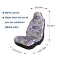 thumbnail image 2 of Goofa Lavender Flowers Printed Car Seat Covers, Automotive Seat Covers for Cars Trucks and SUVs, Quick Setup Universal Fit Elastic Seat Covers-2 PCS, 2 of 6