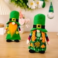 thumbnail image 5 of St.Patrick's Day Gnomes Decor,Handmade Irish Plush Tomtes Gnome with Hat,Spring March Nisse Scandinavian Saint Elf Dwarfs Gnomes for St.Patrick's Day Gift Home Party Decorations, 5 of 7