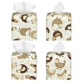 thumbnail image 2 of Balery Funny Chicken Porta Pañuelos de Cuero con Estampado – Funda Moderna Cuadrada para Caja de Pañuelos, Dispensador 5x5x5'', 2 of 7