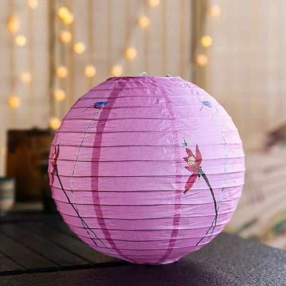 ERDOUY 6 Pack Chinese Paper Lantern Lantern for Chinese Oriental Style Restaurant Home Wedding Party Decoration, 11.8Inch(17)