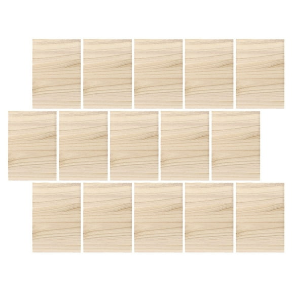 Wood Taekwondo Breaking Board for Practice and Performance Beige 15pcs Portable for Home Gym Use