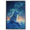 thumbnail image 2 of Starry Night Canvas Inspired Samoyed Dog Pet Family Friend Peace Oil Painting Art Print Poster Wall Decor, 2 of 6