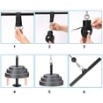 thumbnail image 4 of LAT and Lift Pulley System Gym, Upgraded DIY Fitness Pulley Cable Machine Attachment for Triceps Pull Downs, Biceps Curl, Forearm, Shoulder - Home Gym Exercise Pulley System Equipment, 4 of 8