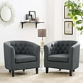 thumbnail image 5 of Modway Prospect 2 Piece Upholstered Fabric Armchair Set in Gray, 5 of 5