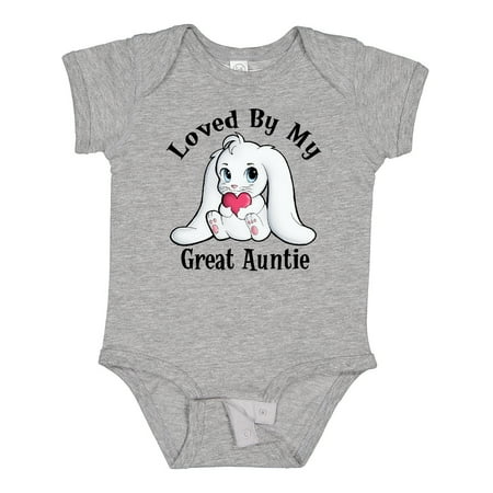 

Inktastic Loved by My Great Auntie Bunny Rabbit Gift Baby Boy or Baby Girl Bodysuit