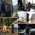 thumbnail image 2 of Boyun Daj 25oz Water Bottle with Handle, 304 Stainless Steel Double Wall Vacuum, Leak Proof Wide Mouth Sports Bottle, BPA Free, Keep Hot & Cold, Black, 2 of 6