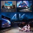 thumbnail image 2 of Proyector 4k, Mini Proyector Portatil con Android, Proyectores Inteligente 200 ANSI con WiFi 6 y BT 5.4, Auto Keystone, Pantalla de 200", Giro de 270&deg;, Compatible con HDMI/iOS/Phone/PC/PS, 2 of 9