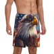 thumbnail image 2 of Balery Bald Eagle Pilot Pantalones cortos de pijama de punto de algodón para hombre con cinturilla y bolsillos-XX-Large, 2 of 6