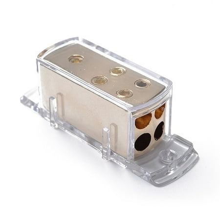 S-video Distribution Amp - 4-Way Car Audio Solar Amp Power/Ground Cable Splitter Distribution Block 4ga