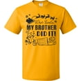 thumbnail image 3 of Inktastic Dear Santa, My Brother Did It Funny Christmas T-Shirt, 3 of 5