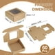 thumbnail image 2 of 60Pcs Cajas de Jabón Kraft, Cajas Mini Kraft de 3 x 3 x 1.2 Pulgadas con Ventana Transparente para Empaque de Golosinas de Fiesta (Marrón), 2 of 7