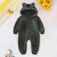 thumbnail image 2 of Krdevn Baby Boys Romper Jumpsuit Winter Warm Outfit Bodysuit Soft Thermal Outerwear,Fall Clothes,Size:6-12 Months, 2 of 3