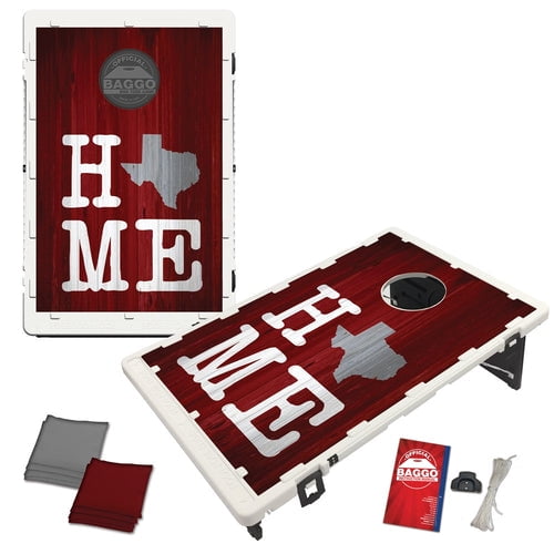 Texas Home Maroon Portable 2x3 Bean Bag Toss Cornhole Style Game by BAGGO