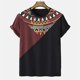 thumbnail image 1 of Camisa a rayas Vintage para hombre, camiseta informal de manga corta, jersey de estilo Simple, sudadera de gran tamaño, Tops sueltos, Verano, 1 of 4