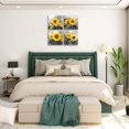 thumbnail image 2 of Wall Art Decor - 4 Panels Sunflower Canvas Wall Art Giclee Modern Home Decoration Watercolor Poster Canvas Picture for Living Room Ready to Hang, 2 of 6