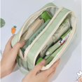 thumbnail image 4 of Five-Layer Pen Bag Multifunctional Portable Large Capacity Pencil Case PU Leather Pen Storage Bag Gift 03, 4 of 6