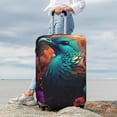thumbnail image 5 of Cauagu Colorful Flower Bird Print Travel Luggage Cover,Travel Dust-proof Suitcase Cover Softside Suitcase Protector for 18-32inch,Not Included Suitcase, 5 of 8