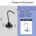 thumbnail image 4 of Powerful magnet rotating magnetic hook door key  hook kitchen refrigerator security door magnetic hook, 4 of 5