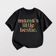 thumbnail image 2 of Ccpelsie Girls Toddlers' Short-Sleeve Graphic T-Shirts Crewneck Kids Tee Tops Girls Clothes Black,1-2 Years, 2 of 4