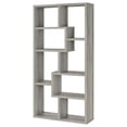 thumbnail image 4 of Bowery Hill Traditional Tall Spacious Wooden Bookcase in Gray Driftwood, 4 of 9