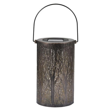 

Solar Forest Projection Lantern Iron Hanging Hollow LED Light