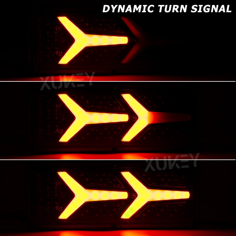 Purchase Pair 12v/24v LED Stop Rear Tail Indicator Reverse Lamps Lights Trailer Truck in CA, US