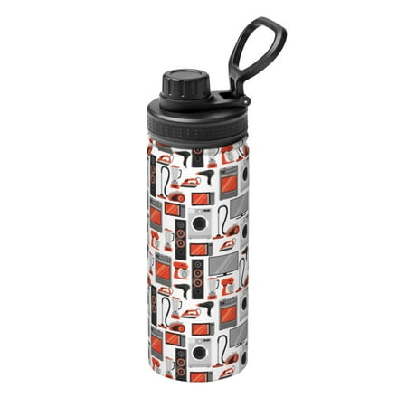 

Goofa Modern Life Print 18oz Sports Insulated Kettle With Straw Water Bottle Sports Water Bottle For Running Hiking Cycling Climbing Mans Womans