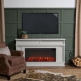 thumbnail image 6 of Real Flame Torrey 60" Landscape Electric Fireplace TV Stand in Bone White, 6 of 9