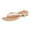 Gold, variant on XYD Women Open Square Toe Flip Flops Low Chunky Block Heel Slippers Summer Casual Beach Thong Sandals Size 12 Silver