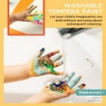 thumbnail image 5 of Fantastory Tempera Paint Set, Finger Paint 32 Assorted Colors with 3 Brushes, 5 of 6