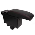 thumbnail image 2 of Armrest Box, Double Layer Wearproof Black Center Console Organizer Easy Charging Auto Interior Parts Comfortable With 3 USB Ports For Duster 2019-2022, 2 of 8