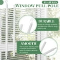 thumbnail image 3 of 2 Ensembles de Baguettes de Remplacement pour Stores de 24 Pouces avec Crochet, Ouvre-Stores Horizontals pour Fenêtres, Pièces de Stores, Baguettes de Rideaux Blanches Mini, 3 of 7