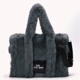 thumbnail image 4 of Bolsos Cruzados Gran Capacidad para Mujer Bolsos Hombro Esponjosos (gris), 4 of 9
