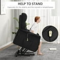 thumbnail image 6 of Domi Bonn Power Lift Chair for Seniors, Electric Lift Recliner Chair with Remote Control, Side Pockets for Living Room, Black, 6 of 7