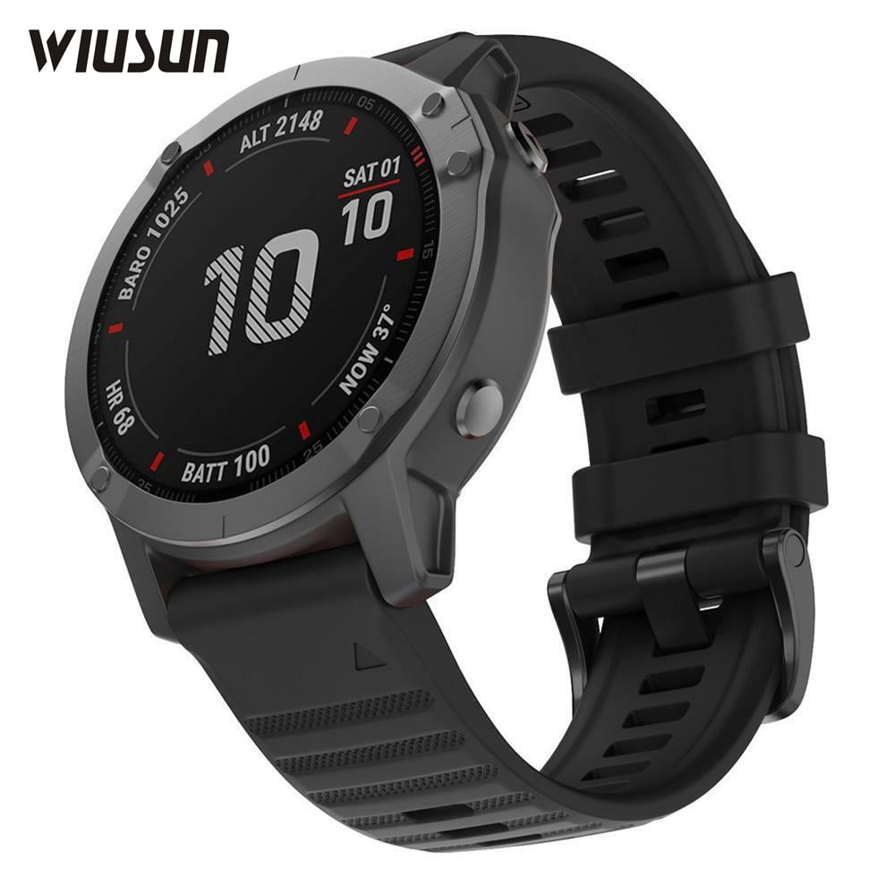22mm Quickfit Watch Band for Garmin Fenix 8 E 47mm / Fenix 7 6 5 / Fenix 7 Pro 6 Pro / 5P Plus / 965 955 945 935 / Quatix 5 / EPlX Gen 2 Silicone Wrist Strap