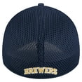 thumbnail image 4 of Youth New Era Navy Milwaukee Brewers Camo 39THIRTY Flex Hat, 4 of 5