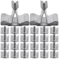 thumbnail image 1 of BRIGHTFUFU 100 Uds. Pestañas de mecha de vela de madera soportes de Metal mecha de vela pestañas de hierro suministros para hacer velas, 1 of 1