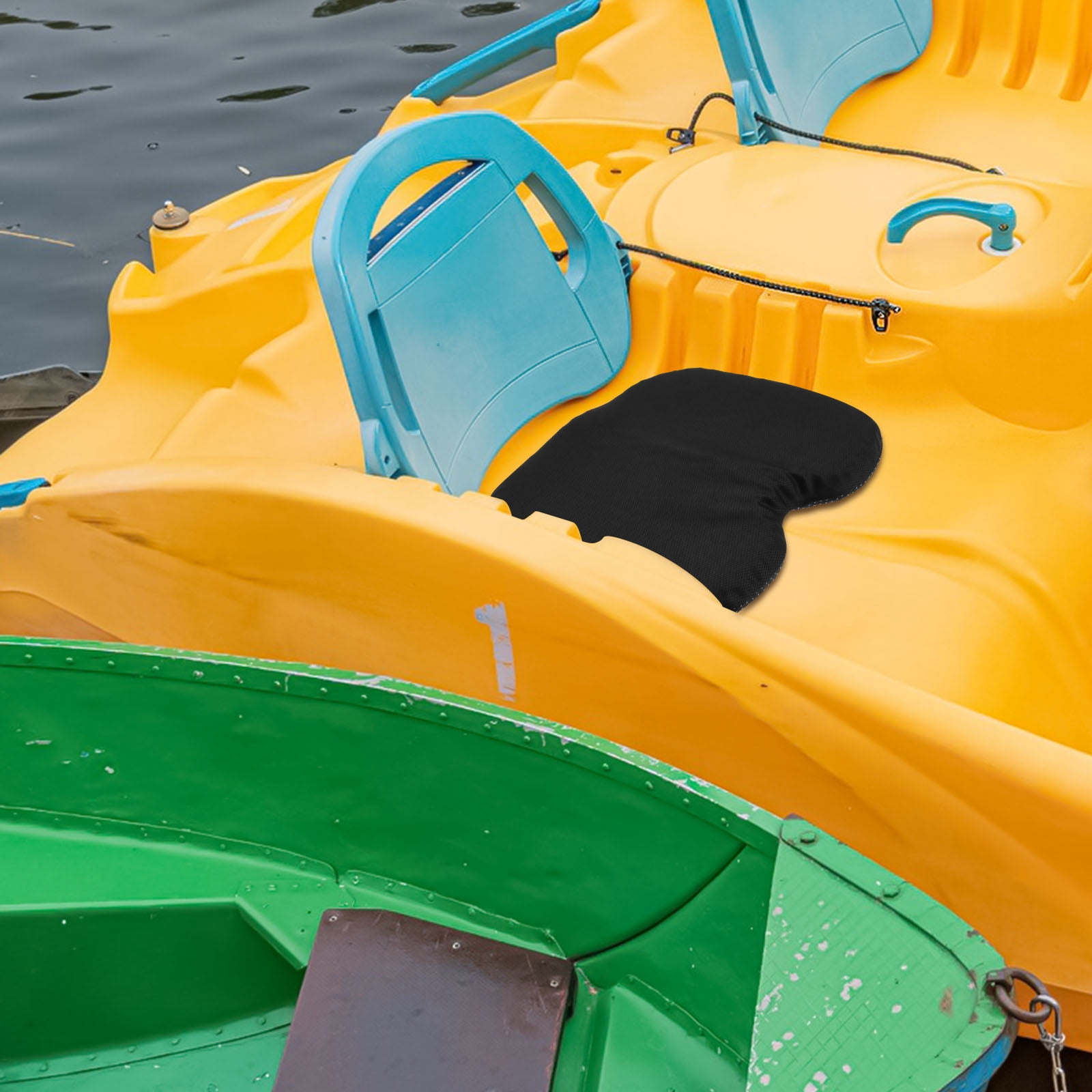 Kayak Gel Seat Cushion Nonslip Inflatable Boat Seat Pad Waterproof Breathable Canoe Cushion for Home Office Travel