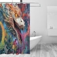 thumbnail image 2 of Coolnut Abstract Dragon Shower Curtain for Bathroom, Bath Bathroom Accessories with 12 Pack Hooks for Home Hotels, 60 X 72 in Home Decor, 2 of 6