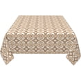 thumbnail image 4 of Square Tablecloth 52 x 52 Inch, Bohemian Rustic Floral Square Tablecloths Water Resistant Tabletop Cover Fabric Table Cover for Party, Wedding, Cocktail, Banquet, Festival, 4 of 8