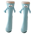 thumbnail image 1 of Calcetines de pareja de dibujos animados (1 par) para Año Nuevo Azul, 1 of 8