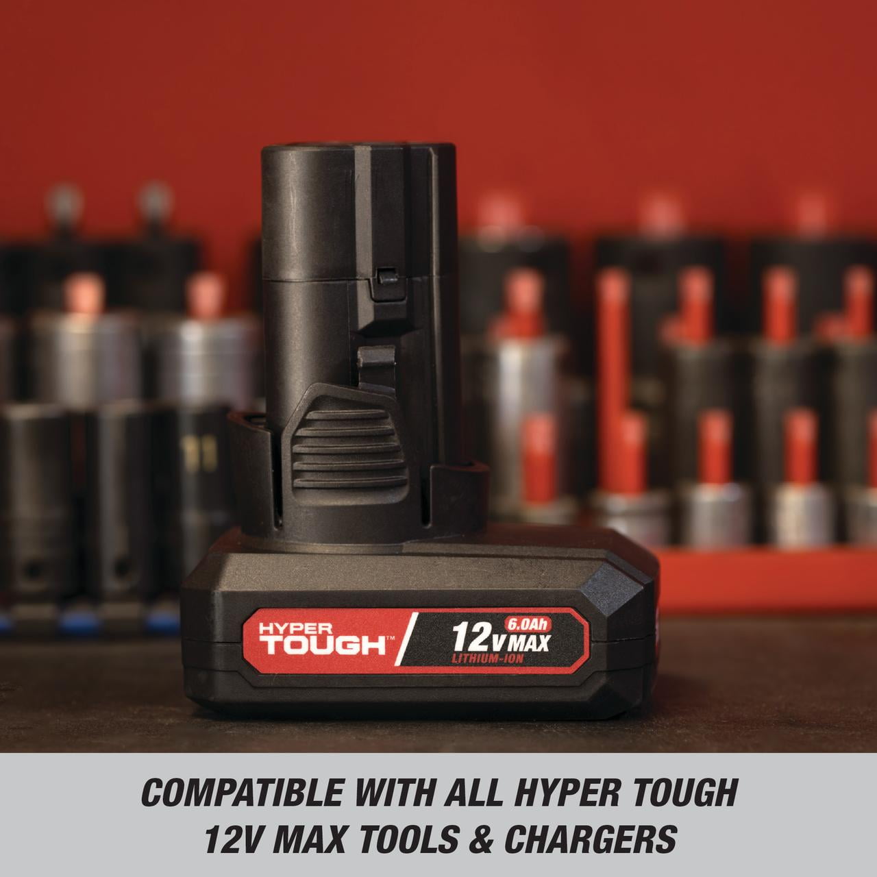 Hyper Tough 12V 6.0Ah Lithium-Ion Rechargeable Battery Pack