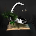 thumbnail image 3 of CafePress - A Piano Is Flying Out Of A Book. T Shirt - Women's V-Neck Dark T-Shirt, 3 of 4