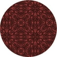 thumbnail image 1 of Ahgly Company Machine Washable Indoor Round Transitional Chocolate Brown Area Rugs, 8' Round, 1 of 7