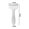thumbnail image 2 of Blade Pet Deshedding Comb - Ergonomic Grooming Brush Tool for Dog Cat Shedding Control & Coat Care​​(White,3"×5.9"), 2 of 2
